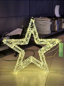 ESTRELA COM 800 LEDS WARM USO INTERNO E EXTERNO BIVOLT