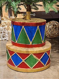 BASE PARA ÁRVORE DE NATAL TAMBOR 46CM