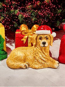 BASE PARA ÁRVORE DE NATAL CACHORRO NATALINO 46CM - PRÉ VENDA 2025