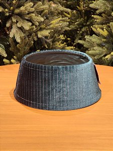 SAIA RÍGIDA PARA ÁRVORE DE NATAL VELUDO VERDE 30CM
