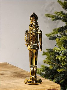 SOLDADO QUEBRA NOZES OURO DE ACRÍLICO  30CM