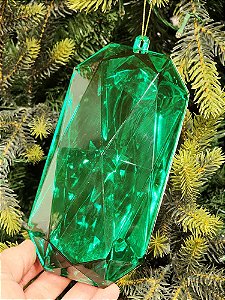 PENDENTE ORNAMENTO JOIA VERDE 18CM