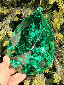 PENDENTE ORNAMENTO JOIA VERDE 23CM