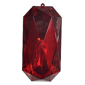 PENDENTE ORNAMENTO JOIA VERMELHA 22CM - PRÉ VENDA 2025