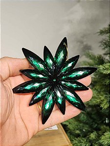 PENDENTE ORNAMENTO JOIA VERDE 11,2CM