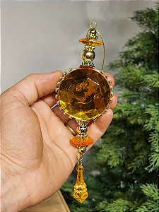 PENDENTE ORNAMENTO PINGENTE DOURADO 18CM