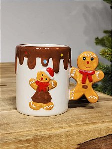 CANECA DECORATIVA GINGERBREAD 9CM