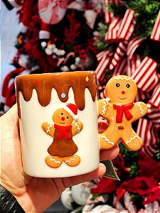 CANECA DECORATIVA GINGERBREAD 9CM - PRÉ VENDA 2025