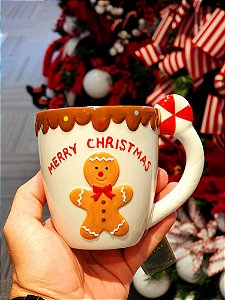 CANECA DECORATIVA GINGERBREAD 11CM - PRÉ VENDA 2025