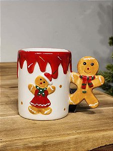 CANECA DECORATIVA GINGERBREAD 9CM
