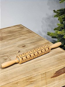 ROLO DE MASSAS DECORATIVO GINGERBREAD 39CM