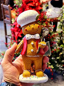 BONECO GINGERBREAD COZINHEIRO COM COLHER  - PRÉ VENDA 2025