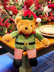URSO SENTADO VERDE 33CM - PRÉ VENDA 2025