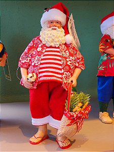PAPAI NOEL COLECIONÁVEL DE FÉRIAS 28CM - PRÉ VENDA 2025