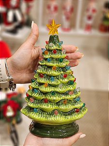 ÁRVORE DECORATIVA COM LED 23,5CM - PRÉ VENDA 2025