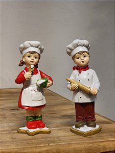 CASAL DE CRIANÇAS COZINHEIROS 14,9CM