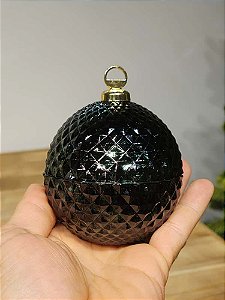 BOMBONIERE BOLA VERDE EM VIDRO 8CM