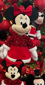 MINNIE EM PÉ PELUCIA COM BLUSA DE LANTEJOLA 45CM - PRÉ VENDA 2025
