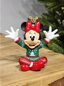 MINNIE SENTADA EM RESINA 12CM