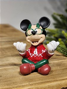 MICKEY SENTADO EM RESINA 11CM
