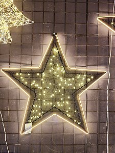 ESTRELA DECORATIVA COM LED WARM USO INTERNO E EXTERNO 35CM BIVOLT - PRÉ VENDA 2025