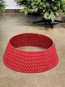 SAIA RÍGIDA TRANÇADA VERMELHA 67CM