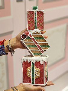 TORRE DE PRESENTES EM RESINA 36CM - PRÉ VENDA 2025