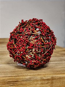 BOLA ARAMADA MICRO BERRY VERMELHA 10CM
