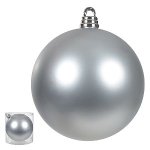 BOLA TRADICIONAL PRATA FOSCA 30CM COM 1 UNIDADE * LER ANÚNCIO*