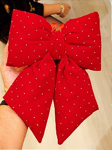 LAÇO DE VELUDO VERMELHO 30CM