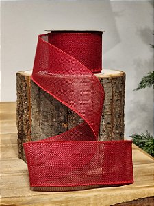 FITA ARAMADA JUTA VERMELHA COM COSTURA