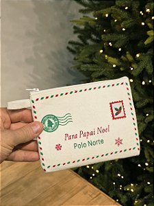 PENDENTE ENVELOPE FELTRO COM ZIPER BRANCO 17CM