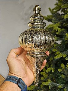 PENDENTE ORNAMENTO PINO CHAMPANHE 26CM