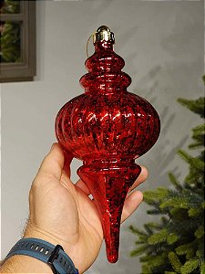 PENDENTE ORNAMENTO PINO VERMELHO 26CM