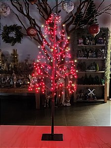 ÁRVORE FIO DE FADA COM 248 LEDS 100CM VERMELHA BIVOLT