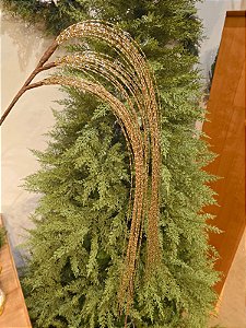 GALHO DECORATIVO LONGO CHAMPANHE 130CM