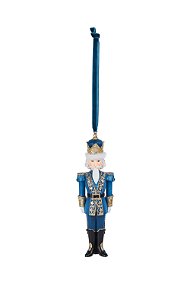 PENDENTE SOLDADO DECORATIVO EM RESINA AZUL 16CM - PRÉ VENDA 2025