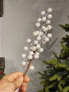 GALHO ARAMADO BERRY BRANCO 38CM