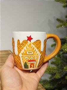 CANECA CASA GINGER DECORATIVA NATALINA