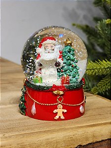 GLOBO COM ÁGUA NOEL COM LISTA DE PRESENTES 9,5CM