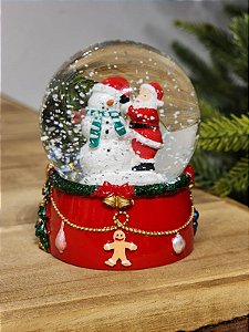 GLOBO COM ÁGUA BONECO DE NEVE 9,5CM