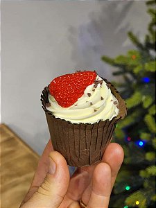 CUPCAKE DECORADO MORANGO  7CM