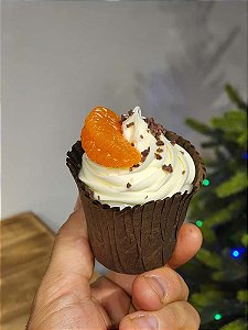 CUPCAKE DECORADO TANGERINA 7CM