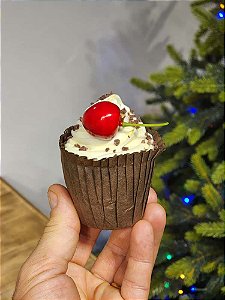 CUPCAKE DECORADO CEREJA 7CM