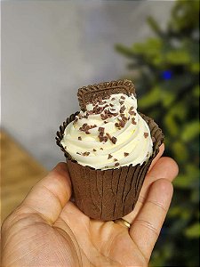 CUPCAKE DECORADO CHOCOLATE 7CM