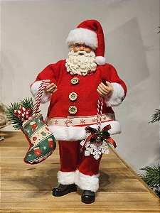 PAPAI NOEL COLECIONÁVEL 28CM