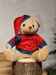 DUPLICADO - URSA SENTADA COM VESTIDO VERDE 25CM