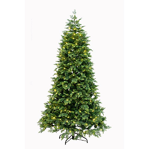 ÁRVORE PINHEIRO ESMERALDA 1604 GALHOS 700 LEDS WARM 2,40CM COM FUNÇÕES