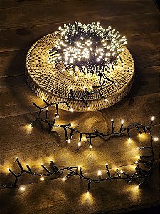 PISCA 500 LEDS 10 METROS WARM COM STROBO WARM BIVOLT USO INTERNO E EXTERNO
