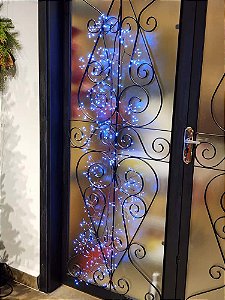 GALHO FIO DE FADA 480 LEDS BRANCO FRIO COM STROBO USO INTERNO E EXTERNO 1,80CM BIVOLT
